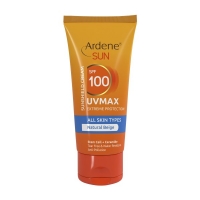کرم ضدآفتاب UVMAX مناسب انواع پوست SPF 100 رنگی (بژ طبیعی) آردن